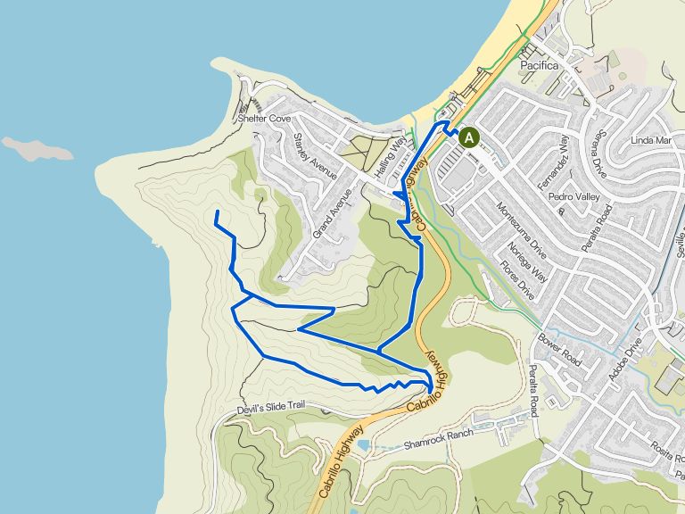 Vous prenez le Ace Trail vers le Tour Pedro Point Loop. | randonnée ...